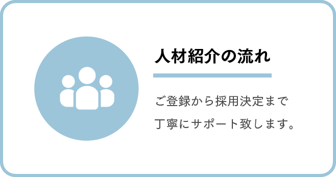 人材紹介の流れ